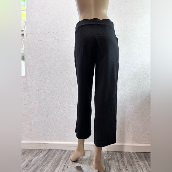 Pure Jill Black Wide Leg Cropped Pants with High Waist - Picture 13 of 15